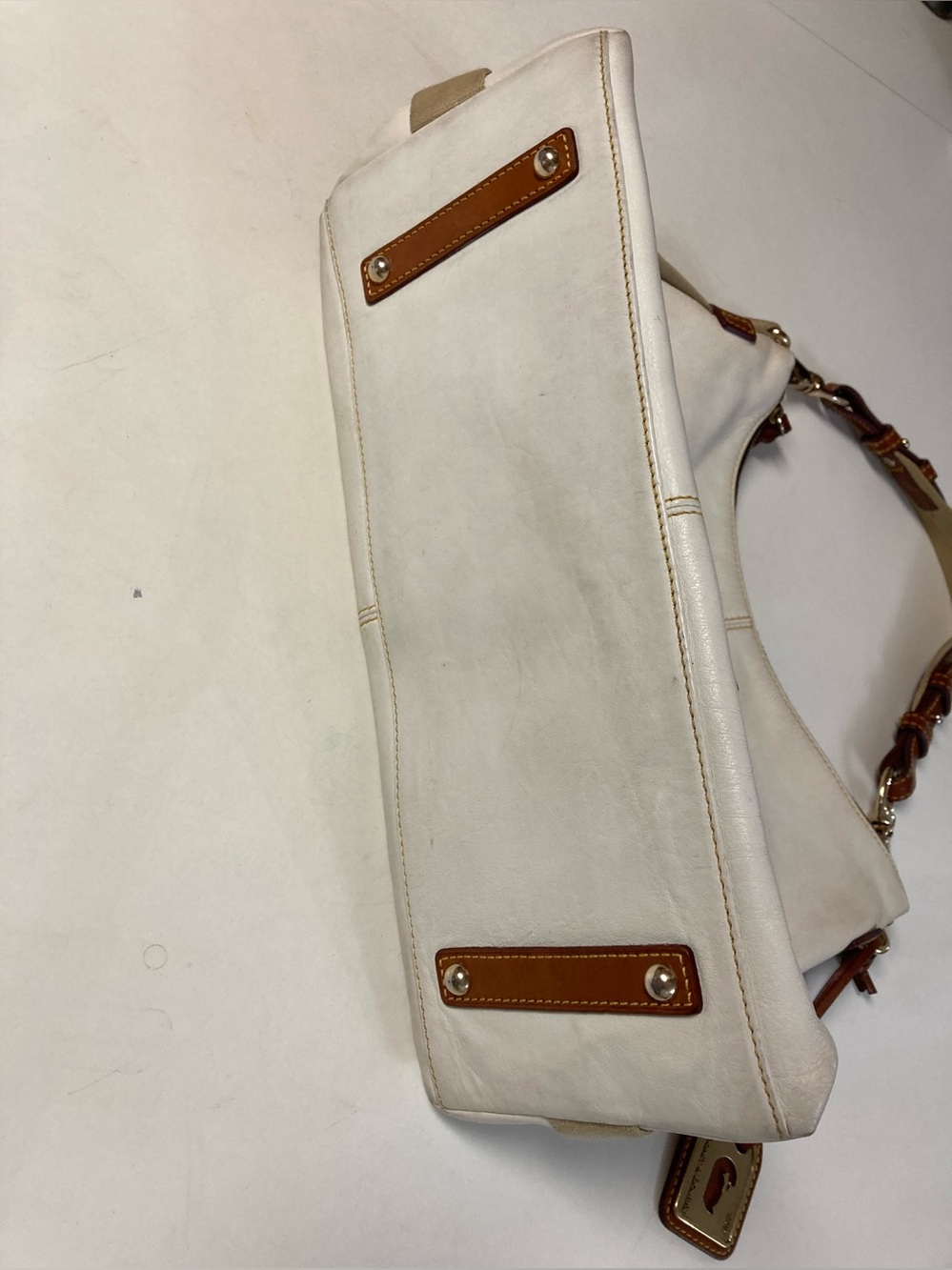 Vintage Dooney & Bourke Juliette White Leather Purse - Picture 13 of 15